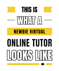 Fototapeta premium Newbie virtual online tutor