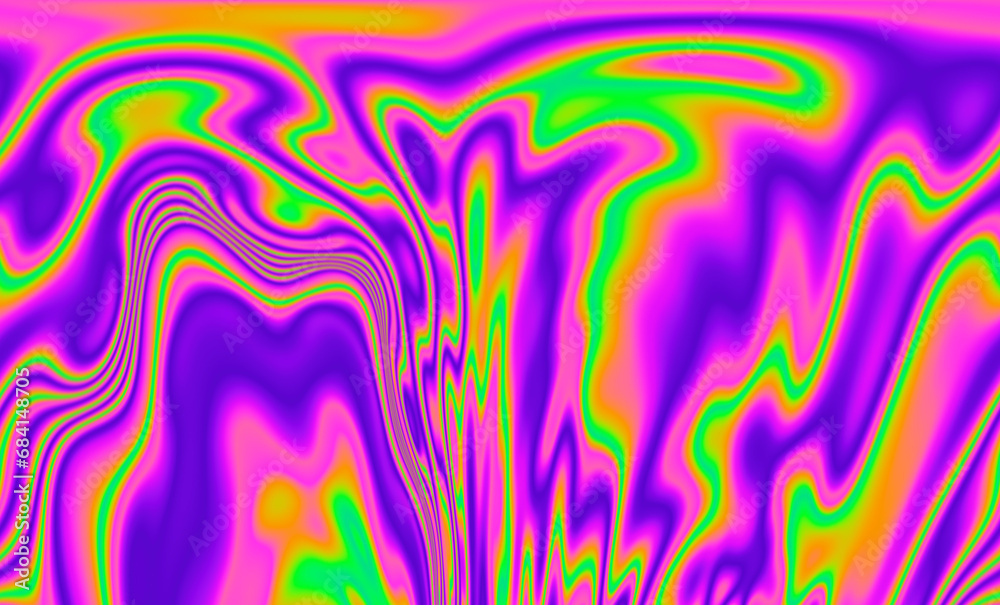 Poster 
A vivid and mesmerizing scene filled with neon-toned glitched patterns, elevated by an enchanting polarization effect, creating a vibrant and trippy backdrop.