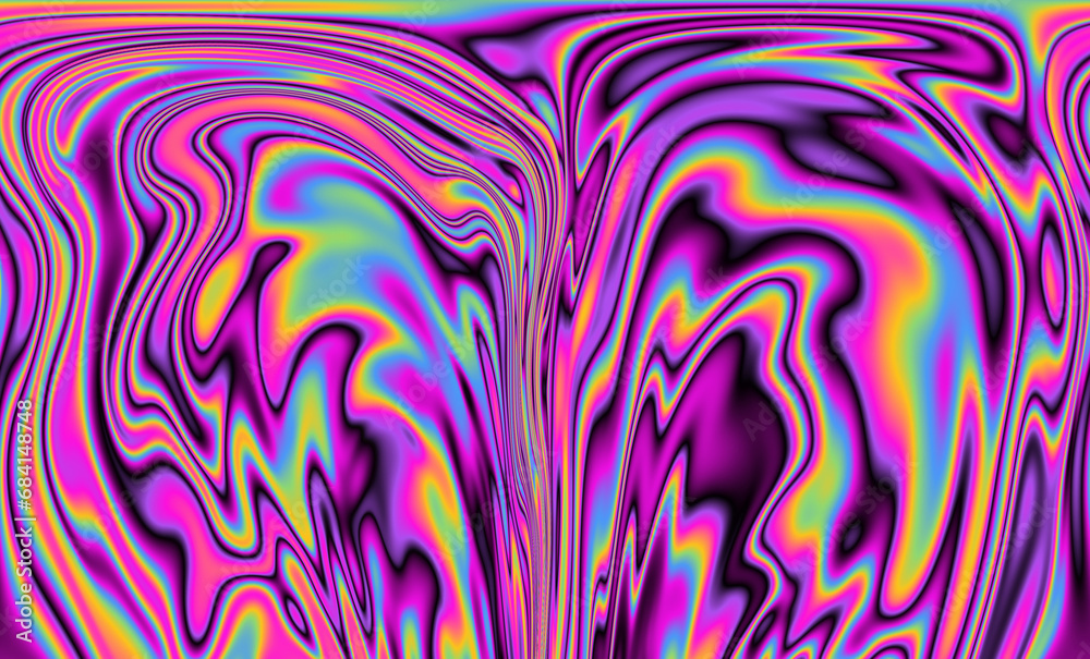 Poster 
A vivid and mesmerizing scene filled with neon-toned glitched patterns, elevated by an enchanting polarization effect, creating a vibrant and trippy backdrop.