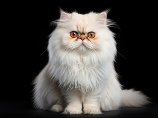 Fototapeta premium Persian Cat Studio Shot Isolated on Clear Background
