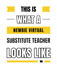 Fototapeta premium Newbie virtual substitute teacher