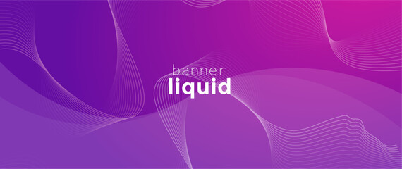 abstract background with lines, Purple banner
