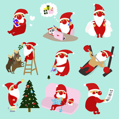 サンタ　イラスト素材