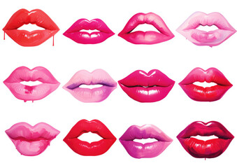 Obraz premium Valentine's Day, set of lips