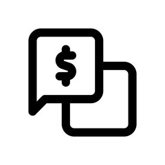 business and finance line icon