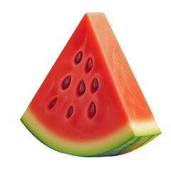 watermelon slice isolated on transparent background