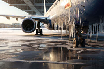 frozen aircraft