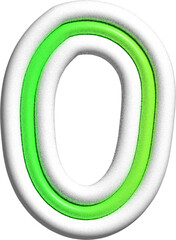 Fototapeta premium colorful playful number decoration