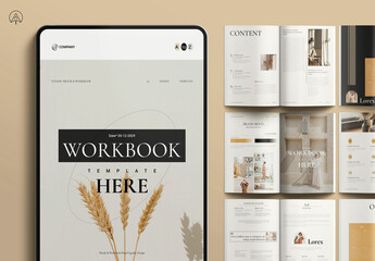 Work Booke Brochure Templat