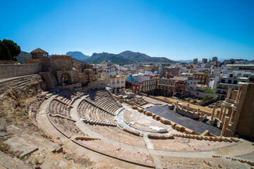 Teatro romano en Cartagena, España