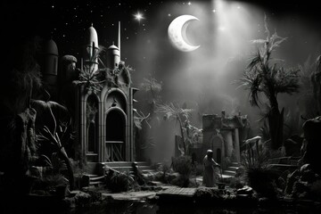 Obraz premium Nativity Scenes - Generative AI