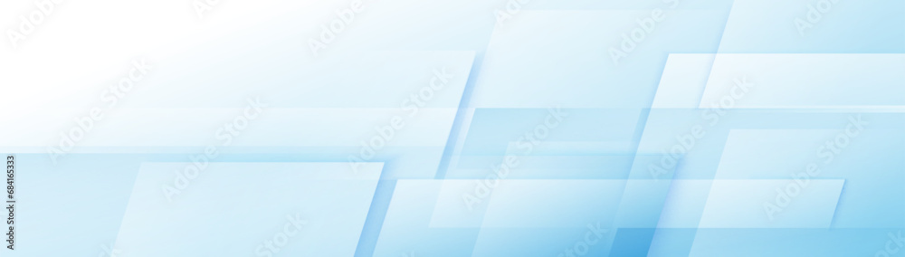 Aufkleber blue and white abstract geometric futuristic digital high-technology background. trendy minimal geom
