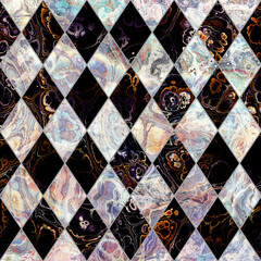 Abstract Marble texture. Fractal digital Art Background. High Resolution. Mosaic tile floor. Can be used for background or wallpaper