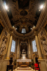 interior of cathedral, Urbino, Marche, Italy