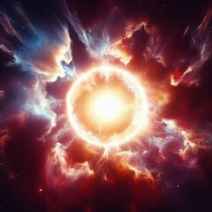 Fototapeta premium sun and nebula