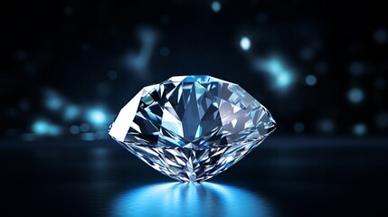 A high-resolution 4K image of a sparkling, 8K diamond in all its brilliance