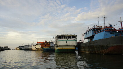 boat in the harbor