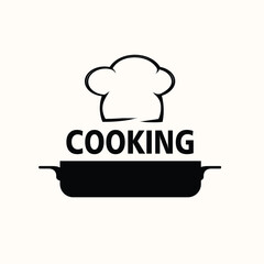 vector illustration of cooking, can be used for logos, stamps, labels, emblems, etc