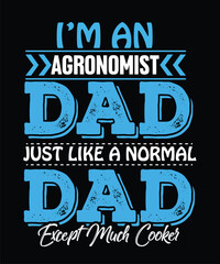 Agronomist Typography and SVG and groovy and t-shirt design