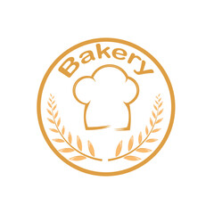 vector illustration of wheat bread in minimal style, can be used for dsigen logo stamp labels
