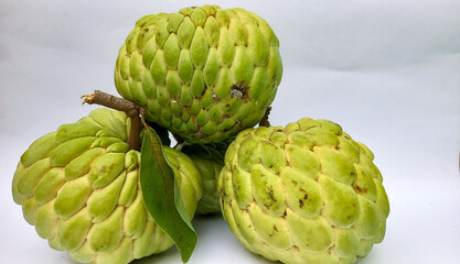 melwa fruit or nona fruit. This is the nona fruit in Indonesia. This fruit is similar to soursop but smaller. The taste is sweet and delicious