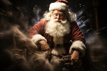 Fototapeta premium Santa Claus - Generative AI