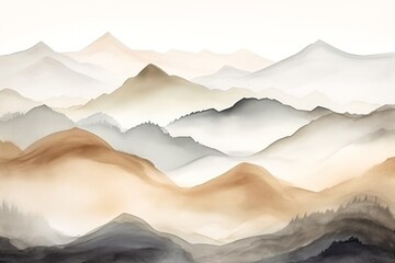 Tranquil Mountain Layers.
