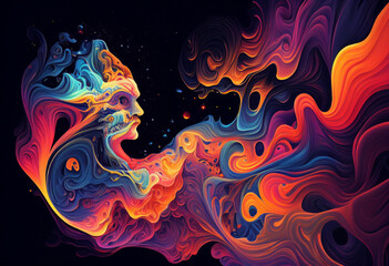 Obraz premium abstract background with fire