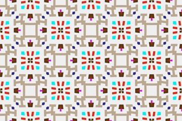 Abstract ethnic rug ornamental seamless pattern.Perfect for fashion, textile design, cute themed fabric, on wall paper, wrapping paper and home decor. Geometric pattern.