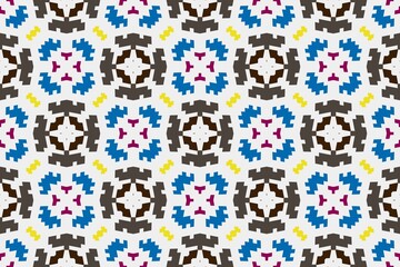 Abstract ethnic rug ornamental seamless pattern.Perfect for fashion, textile design, cute themed fabric, on wall paper, wrapping paper and home decor. Geometric pattern.