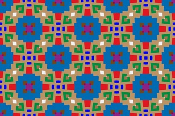 Abstract ethnic rug ornamental seamless pattern.Perfect for fashion, textile design, cute themed fabric, on wall paper, wrapping paper and home decor. Geometric pattern.