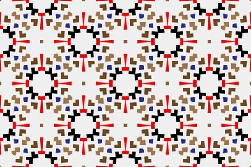 Abstract ethnic rug ornamental seamless pattern.Perfect for fashion, textile design, cute themed fabric, on wall paper, wrapping paper and home decor. Geometric pattern.