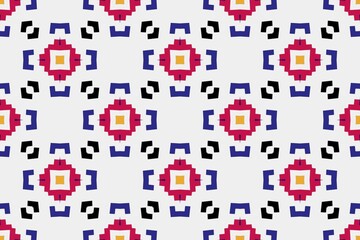 Abstract ethnic rug ornamental seamless pattern.Perfect for fashion, textile design, cute themed fabric, on wall paper, wrapping paper and home decor. Geometric pattern.