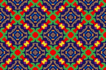 Abstract ethnic rug ornamental seamless pattern.Perfect for fashion, textile design, cute themed fabric, on wall paper, wrapping paper and home decor. Geometric pattern.