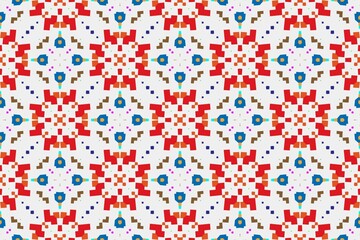 Abstract ethnic rug ornamental seamless pattern.Perfect for fashion, textile design, cute themed fabric, on wall paper, wrapping paper and home decor. Geometric pattern.