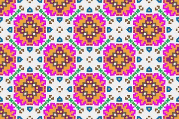 Abstract ethnic rug ornamental seamless pattern.Perfect for fashion, textile design, cute themed fabric, on wall paper, wrapping paper and home decor. Geometric pattern.