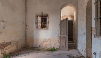 Fototapeta na wymiar old abandoned villa in bratislava slovakia