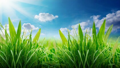 fresh green grass isolated against a background