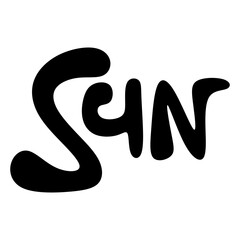 SUN Typography Art Inspired by Kannada Word