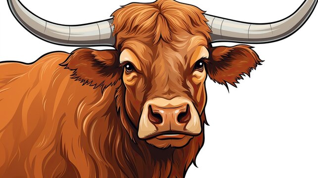 Drawing yak mountain cow, stronggers, rare art cartoon