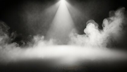 stage white smoke spotlight background