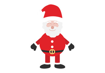 Papa Noel en fondo transparente. 