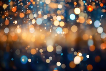 Festive Abstract Bokeh for New Year Celebration