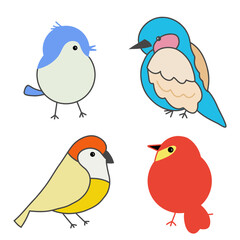 vector set of bird, vector illustration art