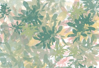 Floral seamless texture template