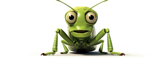 Cute grasshopper cartoon