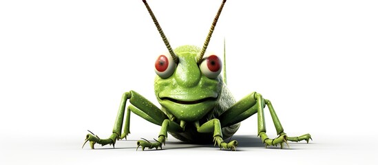 Cute grasshopper cartoon