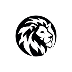lion head vector logo