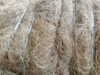 Coir, also called coconut fibre, is a natural fibre extracted from the outer husk of coconut, and used in products such as floor mats, doormats, brushes, and mattresses