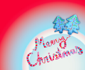 Merry Christmas Greeting Card Design